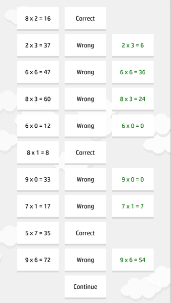 Multiplications - Learn & Play - Gameplay image of android game