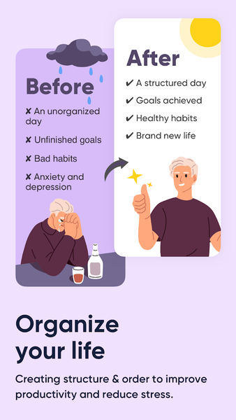 Me+ Lifestyle Routine - Image screenshot of android app