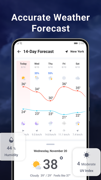 Weather Launcher - Live Radar - Image screenshot of android app