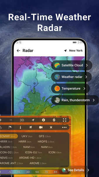 Weather Launcher - Live Radar - Image screenshot of android app