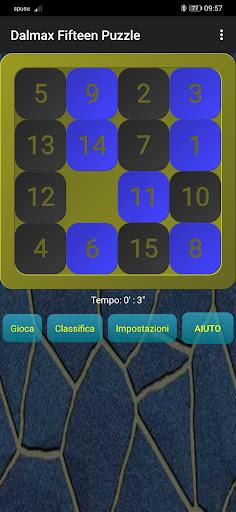 15 Puzzle Game (by Dalmax) - Gameplay image of android game