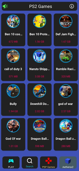 PS۲ ISO Games Emulator Pro - عکس برنامه موبایلی اندروید