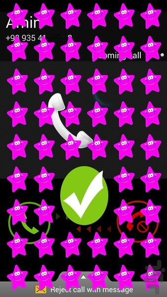 صفحه ی تماس رنگی رنگی - عکس برنامه موبایلی اندروید