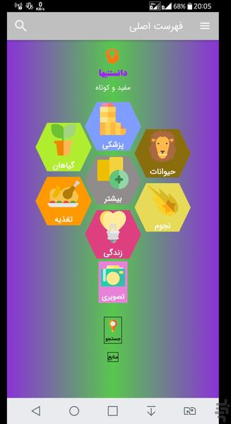 دانستنیها - عکس برنامه موبایلی اندروید