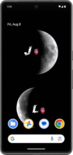 Text on Live Wallpaper - Image screenshot of android app
