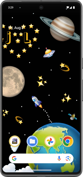 Text on Live Wallpaper - عکس برنامه موبایلی اندروید