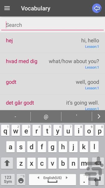Danish Conversation - Image screenshot of android app