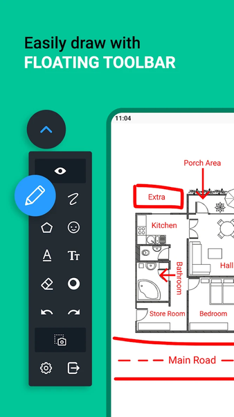 Draw on screen & Capture - Image screenshot of android app