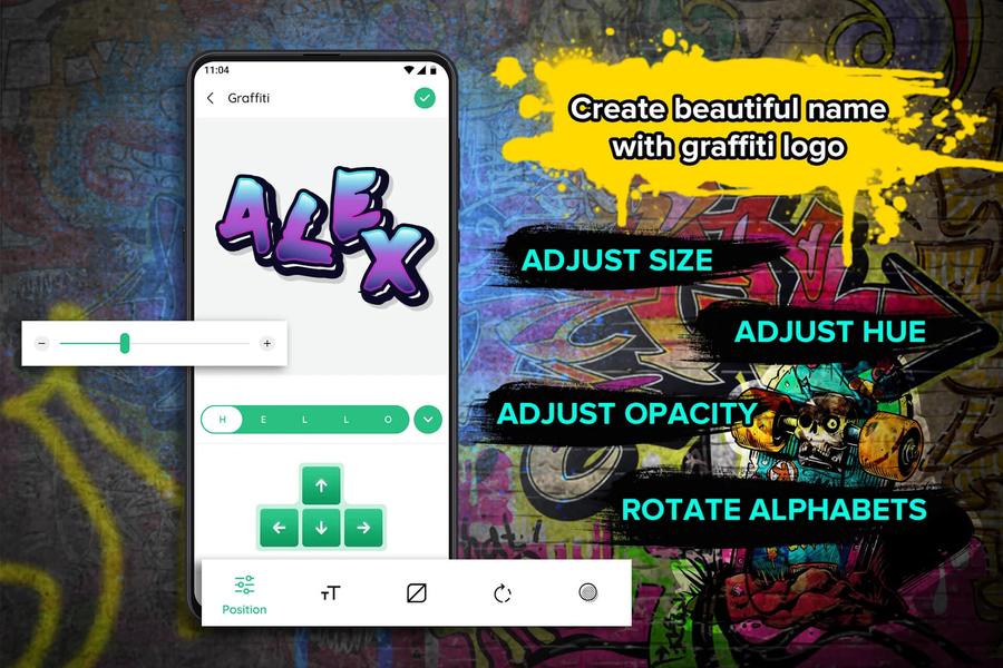 Graffiti Name Logo Maker - عکس برنامه موبایلی اندروید