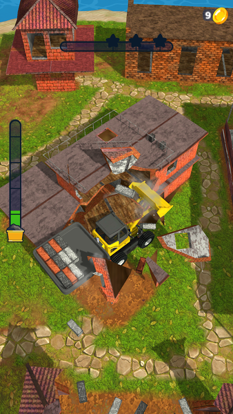 Bulldozer Crasher - Gameplay image of android game