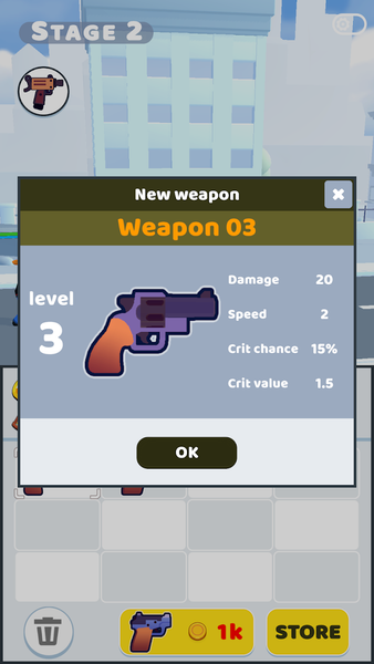 Merge Guns - Gameplay image of android game