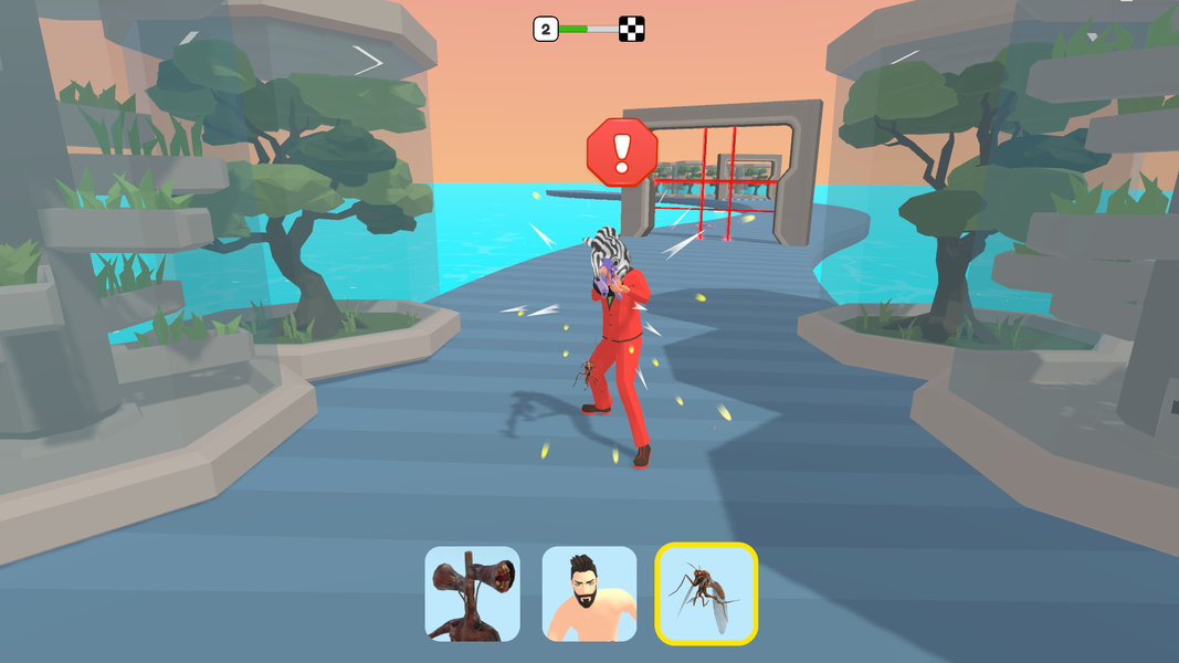 Mutant Run 3D - Lab Race - Gameplay image of android game