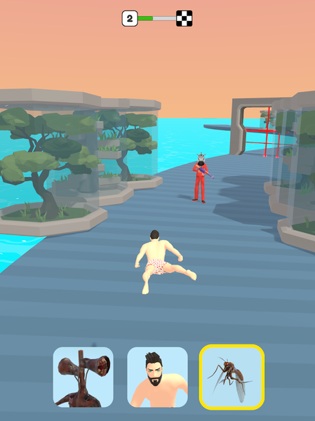 Mutant Run 3D - Lab Race - Gameplay image of android game