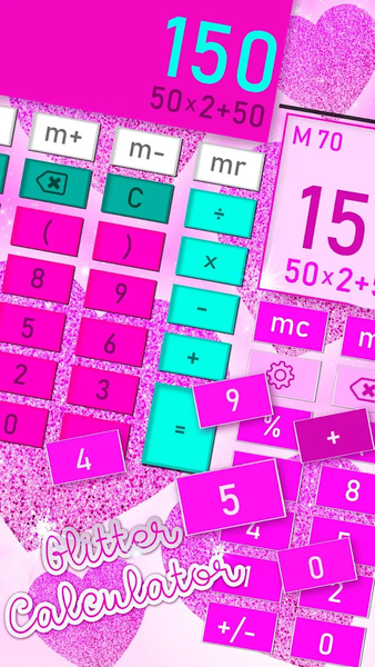 Stylish Glitter Calculator - Image screenshot of android app