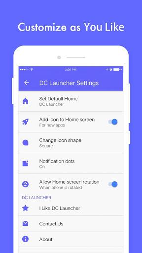 DC Launcher - Android Oreo Sty - Image screenshot of android app