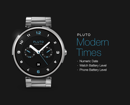 Modern Times watchface by Pluto - Image screenshot of android app