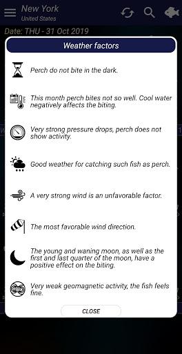 Fishing forecast - عکس برنامه موبایلی اندروید