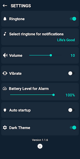 Super fast battery charging 2030 : Charging alert - Image screenshot of android app