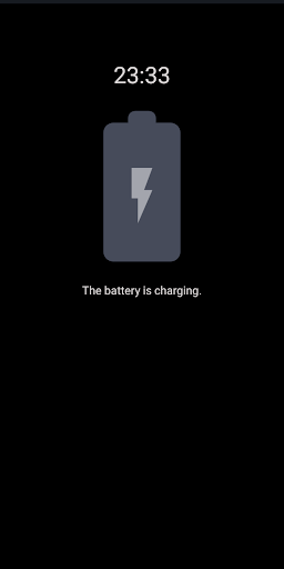 Battery charge notification - Image screenshot of android app