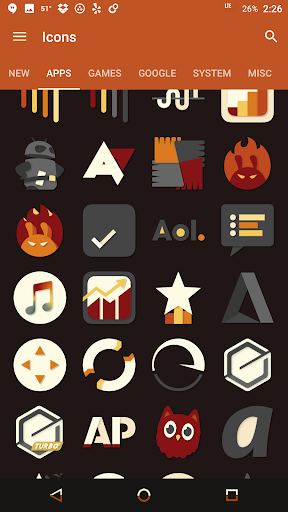 Saturate Icon Pack - عکس برنامه موبایلی اندروید
