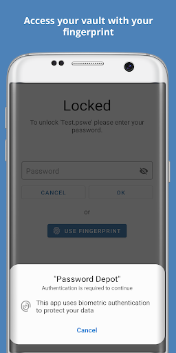 Password Depot for Android - Image screenshot of android app