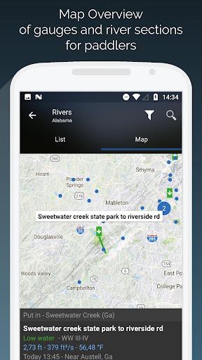 RiverApp - River levels - عکس برنامه موبایلی اندروید