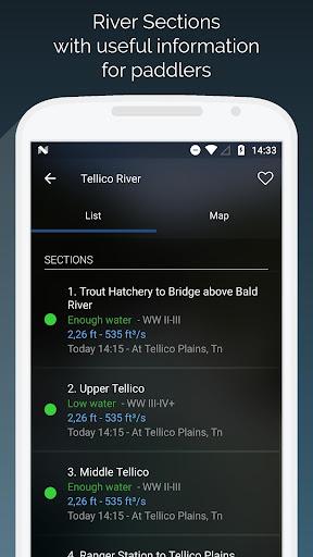 RiverApp - River levels - عکس برنامه موبایلی اندروید