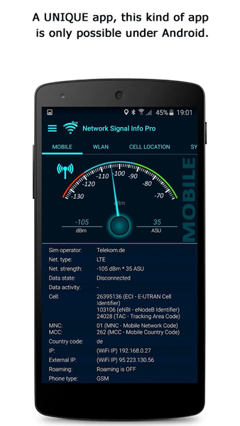 Network Signal Info - عکس برنامه موبایلی اندروید