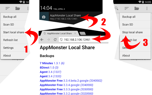 AppMonster Free Backup Restore - Image screenshot of android app