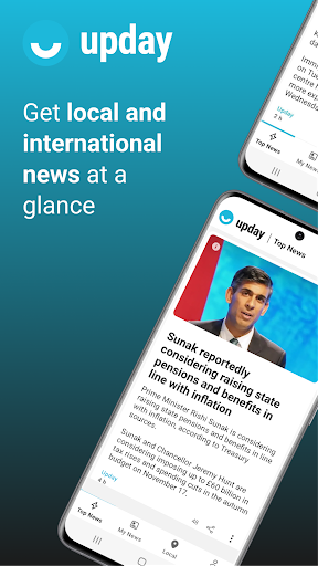 upday news for Samsung - Image screenshot of android app