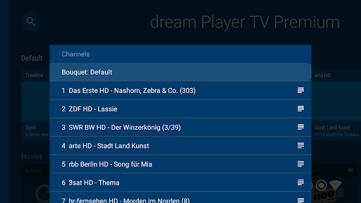 dream Player for Android TV - عکس برنامه موبایلی اندروید