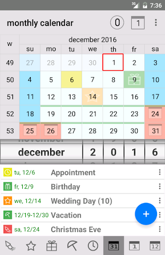 Endless Calendar - Image screenshot of android app