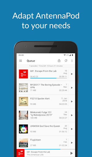 AntennaPod - عکس برنامه موبایلی اندروید