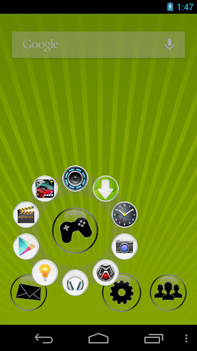 CircleLauncher light - Image screenshot of android app