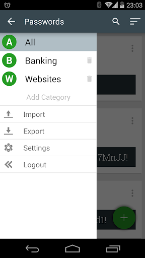 Master Password - Image screenshot of android app