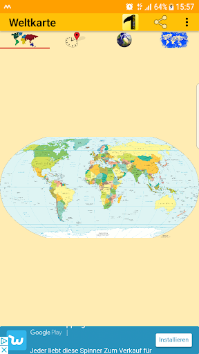 WorldMap - عکس برنامه موبایلی اندروید