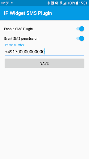 IP Widget SMS Plugin - عکس برنامه موبایلی اندروید