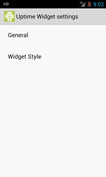 Uptime Widget - Image screenshot of android app