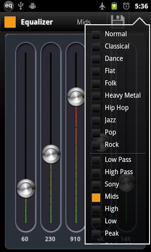 AnEq Equalizer Free - عکس برنامه موبایلی اندروید