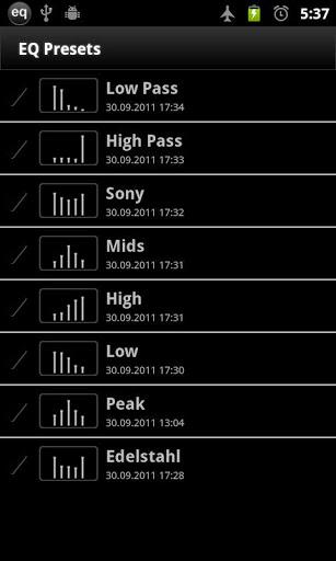 AnEq Equalizer Free - عکس برنامه موبایلی اندروید