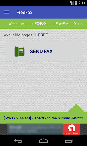 PC-FAX.com FreeFax - Image screenshot of android app