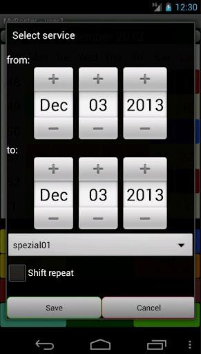 My Roster My Shift Plan - عکس برنامه موبایلی اندروید