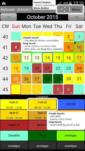 My Roster My Shift Plan - عکس برنامه موبایلی اندروید