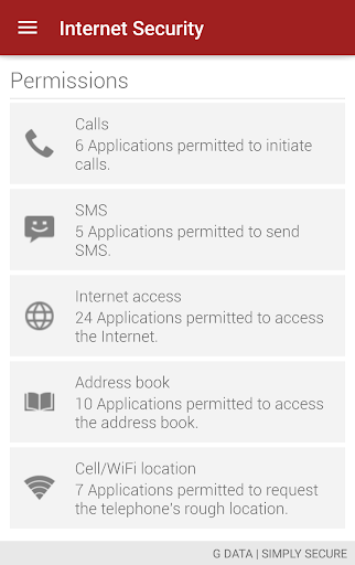 G DATA Mobile Security Light - Image screenshot of android app
