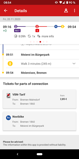 FahrPlaner - Image screenshot of android app