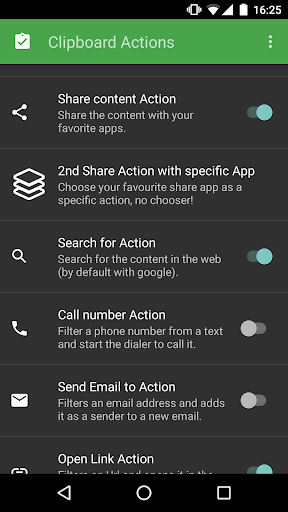 Clipboard Actions & Notes - Image screenshot of android app