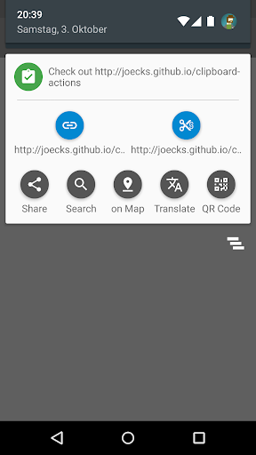 Clipboard Actions & Notes - Image screenshot of android app