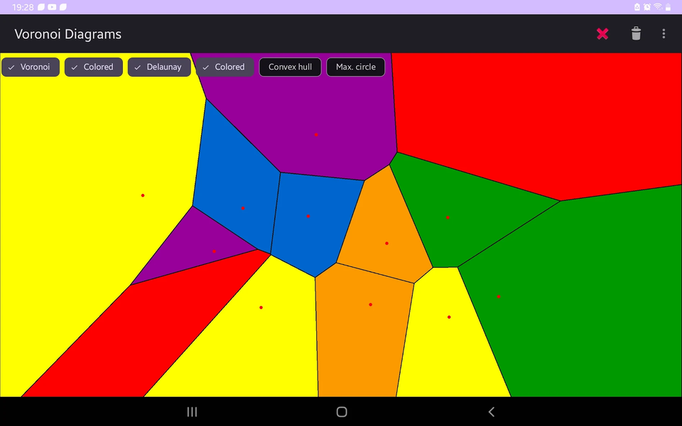 Voronoi Diagram - عکس برنامه موبایلی اندروید