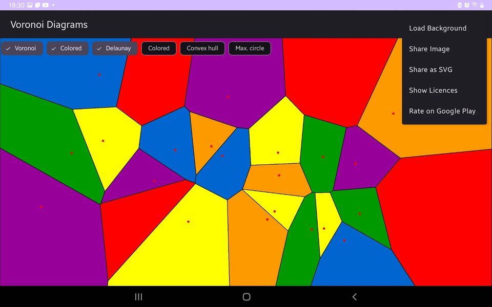 Voronoi Diagram - عکس برنامه موبایلی اندروید