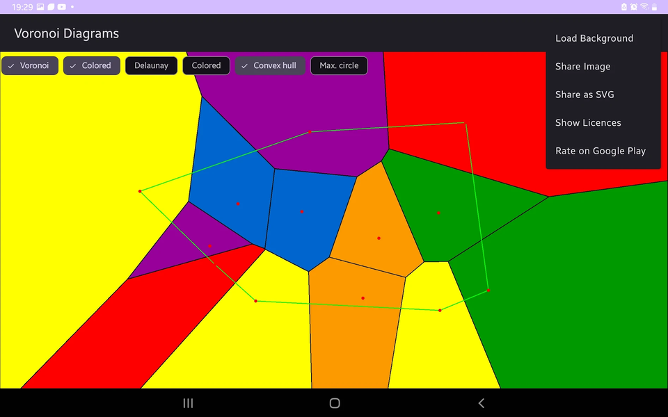 Voronoi Diagram - عکس برنامه موبایلی اندروید